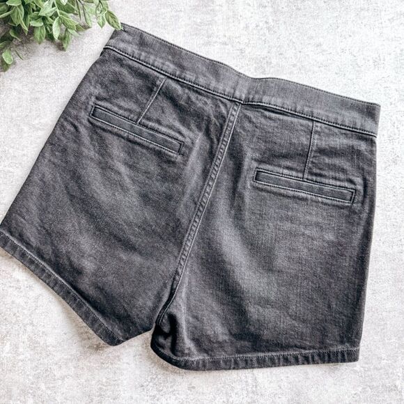 Express Black Exposed Button Fly High Rise Shortie Shorts Size 2 - Picture 5 of 5
